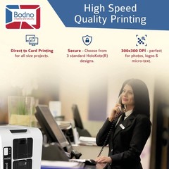 Bodno Magicard Pronto 100 ID Card Printer Complete Supplies Package ID Software.