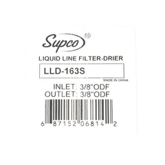Supco LLD-163S Liquid Line Refrigeration Drier 3/8″ Sweat