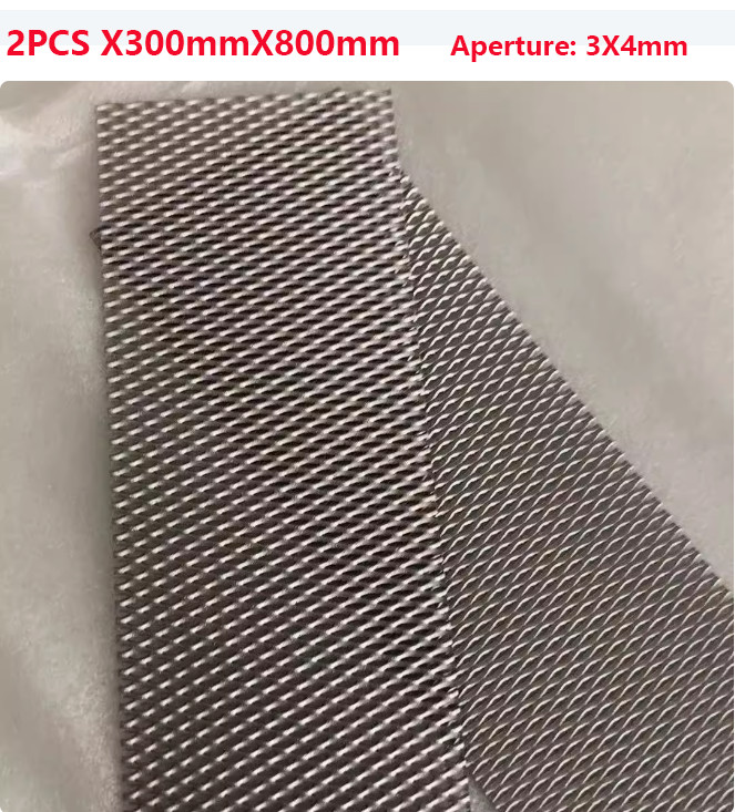 2PCS 300mm X 800mm X 0.5mm Metal Titanium Mesh Sheet Perforated Plate Can Be Cut