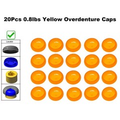 US 20Pcs Overdenture Abutment Retention Caps For Dental Locator Inserts Implant