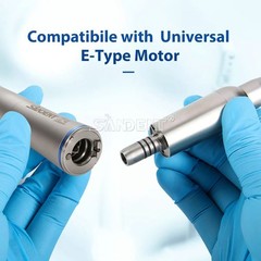 Dental 1:1 Fiber Optic LED Contra Angle Handpiece 4 Spray Push Button for NSK po