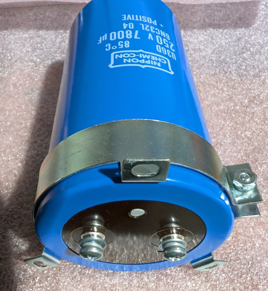 Nippon Chemi-com Large Capicitor 6NC32L 04 + Positive U36D – 250 V 7800 uf #Y22