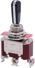 Heavy Duty Rocker Toggle Switch 16A 250V SPDT 3 Position ON Off ON Black Handle