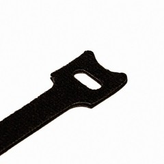 10 Inch Hook and Loop Reusable Strap Cable Cord Wire Ties 100 Pack Black