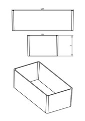 32pc 3×6″ Drawer Organizer Bins Modular Storage Hardware Craft Toolbox System
