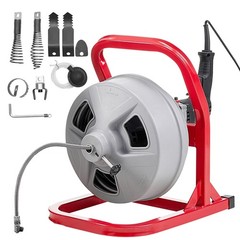 VEVOR Drain Cleaner Machine 50FT x 5/16″ Manual Feed with 228RPM Electric Drill