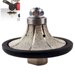 1 Inch (25 mm) Demi-Bullnose Roundover Diamond Hand Profiler Router Bit Granite