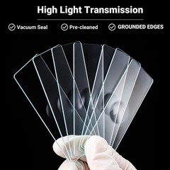 50pcs Microscope Slide Concave Single Concave Glass Slide with Single Depression