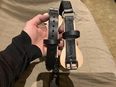Leather Bottom Gaff Straps, Arborist, Lineman -Heavy Duty extra thick leather