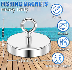 Fishing Magnets super strong Large Neodymium Rare Earth Magnet 80-1600-1000 Lbs