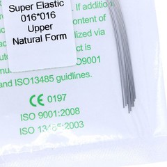 1×Dental Orthodontic Super Elastic Niti Rectangular Arch Wire Natural 16×16Upper