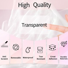Transparent Clear Thermal Label Stickers, 2 x 1 Inch Printable Transparent St…