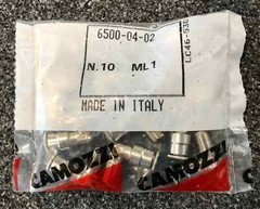 10 x Camozzi 6500 04-02 – 1/8 NPTF Male Thread to 1/4″ Hose Elbow Non-Swivel