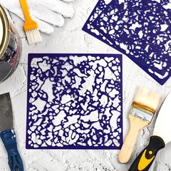 3 Pieces Knockdown Texture Spray Stencil Drywall Repair Tool Knockdown Texture