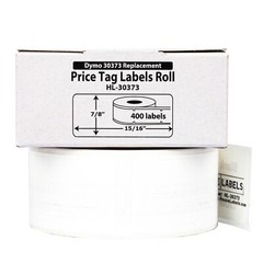 DYMO Compatible LW 30373 Pricetag Labels (Rat Tail Style) – (6) Rolls of 400