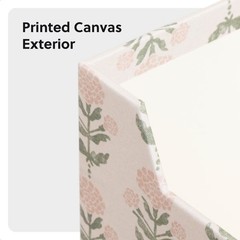 Flip Top File and Storage Box Printed Canvas Handcrafted Haven