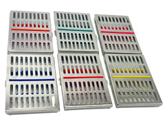 PREMIUM DENTAL AUTOCLAVE STERILIZATION CASSETTE RACK BOX TRAY FOR 10 INSTRUMENTS