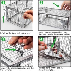 Humane Rat Trap, Chipmunk Rodent Trap that Work for Indoor and Outdoor