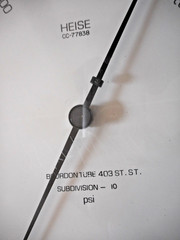 Heise CC-77838 Pressure Gauge * 0-4000 PSI * 10 psi Subdivisions * Bourdon Tube