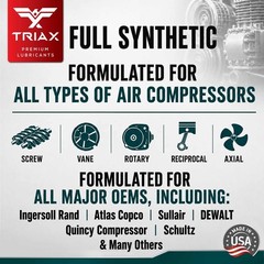 TRIAX Kompressor MV ISO 68 Full Synthetic Air Compressor Oil (1 Gallon)