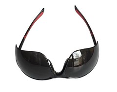 99-T8400-G – Safety Glasses – Frameless with Rubber Temples and Grey Tinted Lens
