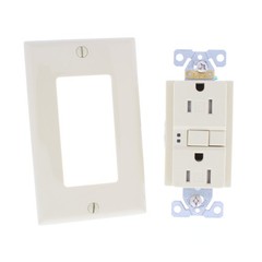 10 Eaton Ivory Tamper Resistant GFCI Self-Test Outlet Receptacles 15A TRSGF15V