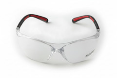 99-T8400-C – Safety Glasses – Frameless with Rubber Temples and Clear Lens