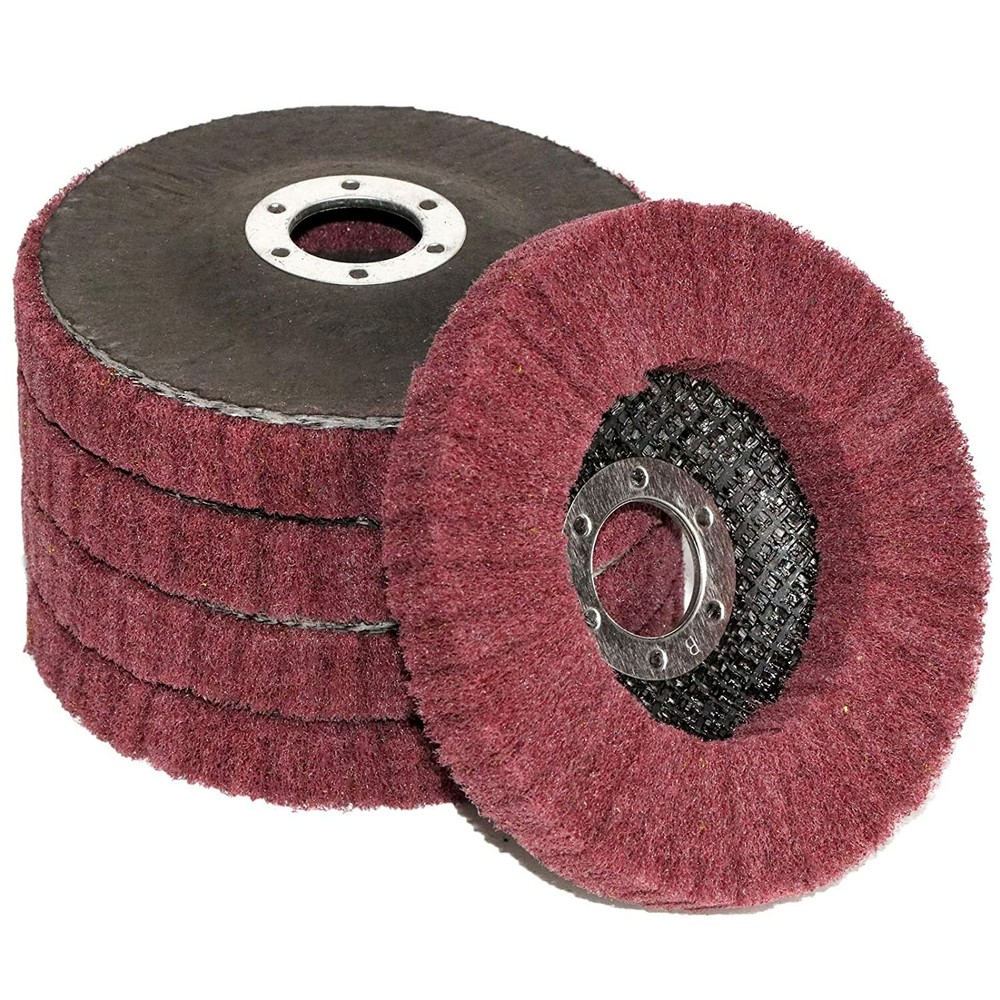 5Pcs 320 Grit Polishing Grinding Buffing Wheel 4.5 Inch Flap Discs Angle Grinder