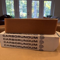 Carborundum Abrasives 10 Garnet Belts Fastcut Cloth 120 Grit Closed Coat 3″x24″