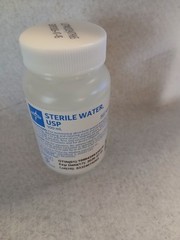 Medline Sterile Water, 100ml Irrigation/Wound Cleaning LOT OF 12 BOTTLES