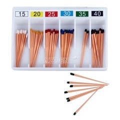 AZDENT Dental Endodontic Gutta Percha Points 0.04 Taper 15-40# 60pcs/pack
