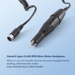 Dental Lab Electric Micromotor Polishing Unit+35K rpm Handpiece/Polishing HP Kit