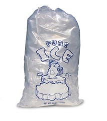 20 LB LBS Ice Bag Bags w/ Drawstring COMMERCIAL Quality Choose Your Quantity