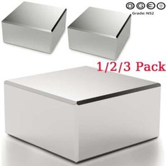 1-10Pc Big Block Magnets Strong N52 Neodymium Large Magnet Rare Earth 40x40x20mm