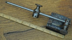 The L.S. Starrett Co. No. 257 Case Hardened Surface Gage w 9″ Spindle & 57S Snug