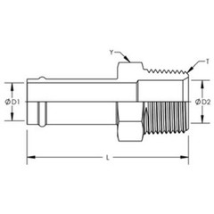 New Male Hose Barb x Male NPT Pipe Steel Fitting Multiple Sizes Available 4404
