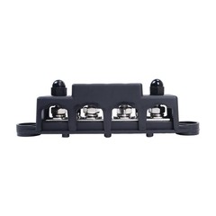 Red & Black 5/16″ 4 Stud Power Distribution Busbar Bus Bar With Cover Fast Ship