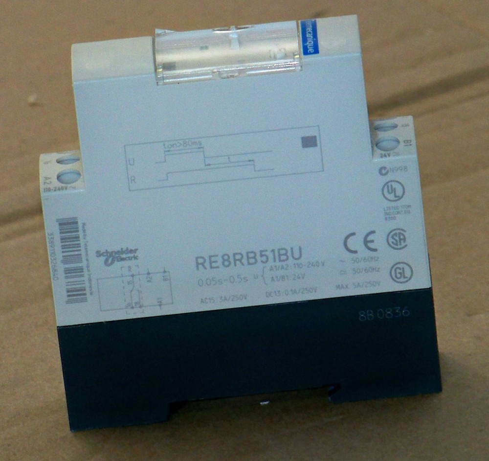 RE8RB51BUTQ Telemecanique off delay .05 to 0.5s 24vac/dc