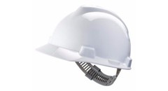 MSA V-Gard size Small Hard Hat with Pin Lock Suspension – White 466354