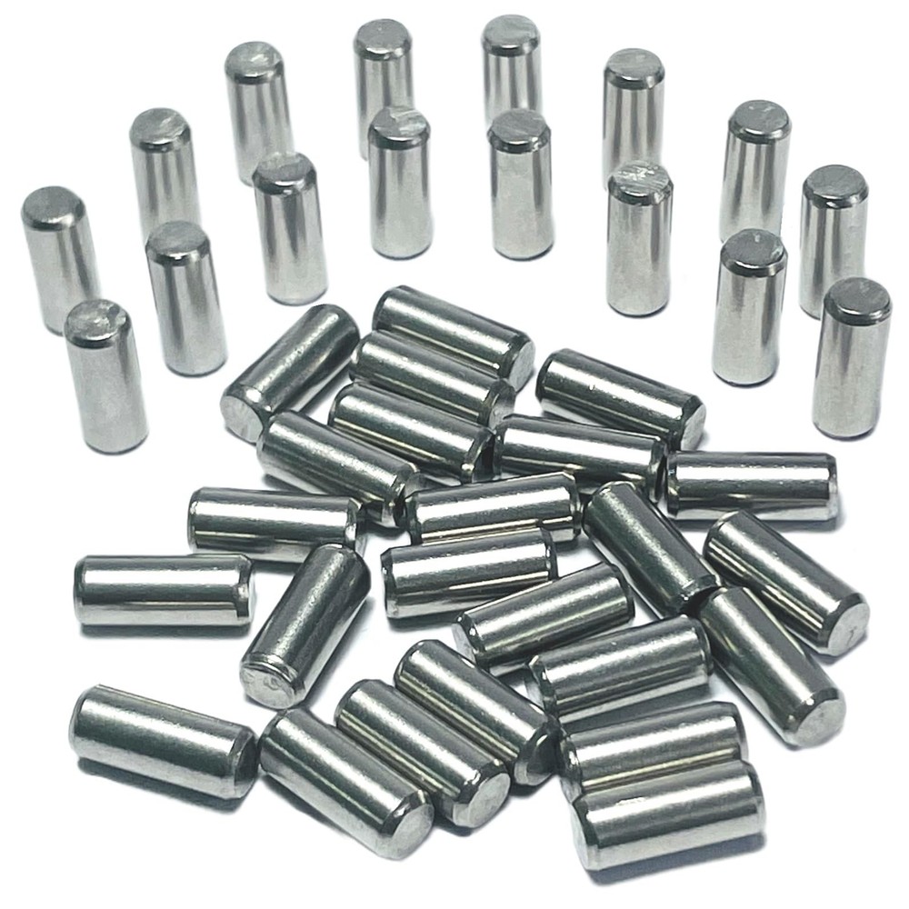 40 PCS 5x12mm Dowel Pins Metal M5 5mm Shelf Pegs Support 304 Stainless