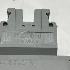 PHOENIX CONTACT UKK 3 TERMINAL BLOCK IEC947-7-1 500V 2.5mm2 LOT OF 5 ⭐