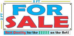 FOR SALE Banner Sign for Resale Shop Antique Store House Land Farm Car Building