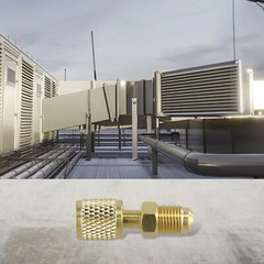 Easy to Install Brass Adapter for R32 R410a AC Systems Male 5/16 x F1/4 SAE