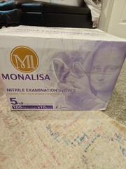 MONALISA Purple Disposable Exam Nitrile Gloves Powder Free 5mil 100pcs X10 Boxes