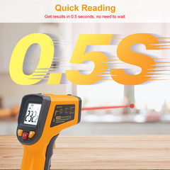 Digital Infrared Thermometer Temperature Gun -58°F to 1112 °F(-50°C to 600°C) Ha
