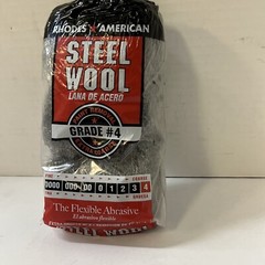 Rhodes Grade 4 Extra Coarse Heavy-Duty Steel Wool Pad 12-Pack