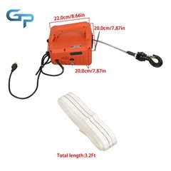 1100LBS 1500W Wire and Wireless Remote Control 3-in-1 Portable Electric Hoist