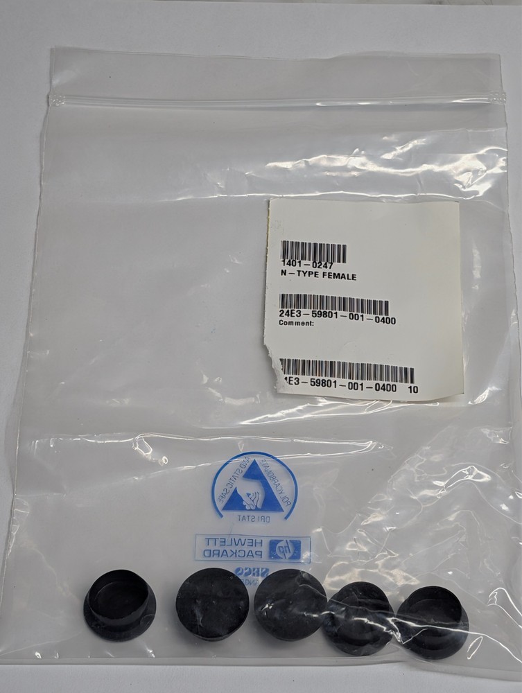 HP 1401-0247 N Type Male Connector Protective Caps Covers Lot of 5 NOS