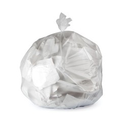 RJ Schinner Co Heritage Super Tuf Trash Bag, Clear, 45-gallon Capacity
