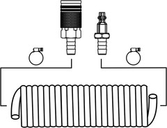 1/4 Air Plug with Hose Barb Industrial M-Fittings 1/4 Inch Flow Size. 1/4 Inc